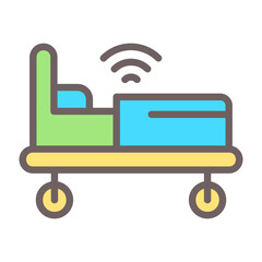 Smart Bed Vector Icon