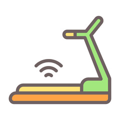 Smart Fitness Equipment Vector Icon