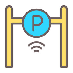 Smart Parking Vector Icon