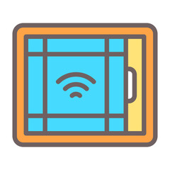 Smart Window Sensor Vector Icon