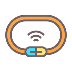 Smart Bike Lock Vector Icon