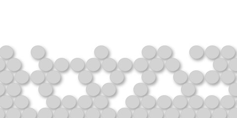 Grey tiles wall. round marble textures, ball tiles. Top view pavement circle block gray texture with seamless patterns floor background. Air Bubble wrap texture background. Textured Background.