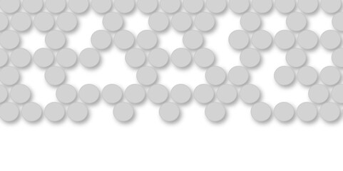 Grey tiles wall. round marble textures, ball tiles. Top view pavement circle block gray texture with seamless patterns floor background. Air Bubble wrap texture background. Textured Background.