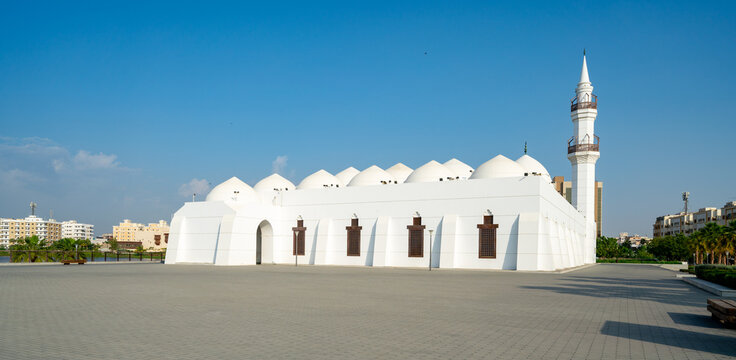 The Masjid Al-Jaffali, or Jaffali Mosque, in Jeddah, Saudi Arabia
