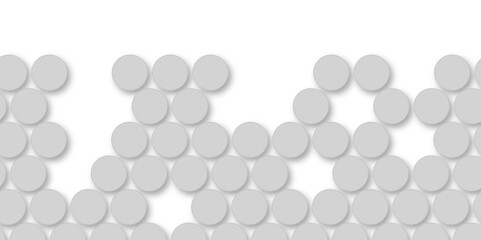 Grey tiles wall. round marble textures, ball tiles. Top view pavement circle block gray texture with seamless patterns floor background. Air Bubble wrap texture background. Textured Background.