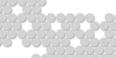 Grey tiles wall. round marble textures, ball tiles. Top view pavement circle block gray texture with seamless patterns floor background. Air Bubble wrap texture background. Textured Background.