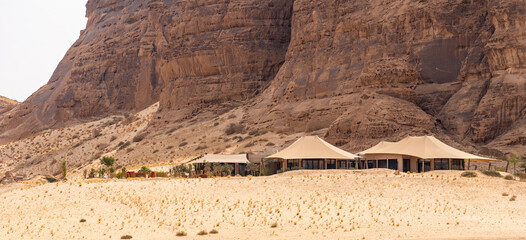 Ashar Valley and luxurious resorts in AlUla, Saudi Arabia