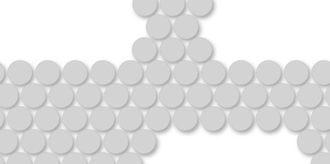 Grey tiles wall. round marble textures, ball tiles. Top view pavement circle block gray texture with seamless patterns floor background. Air Bubble wrap texture background. Textured Background.