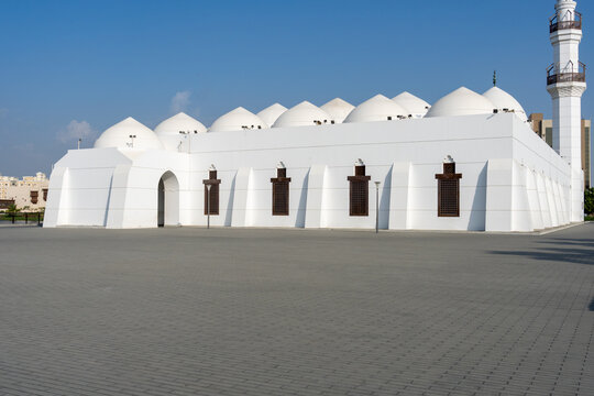 The Masjid Al-Jaffali, or Jaffali Mosque, in Jeddah, Saudi Arabia