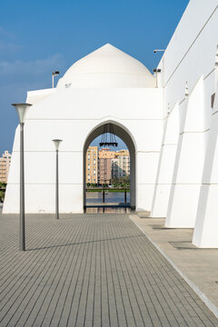 The Masjid Al-Jaffali, or Jaffali Mosque, in Jeddah, Saudi Arabia