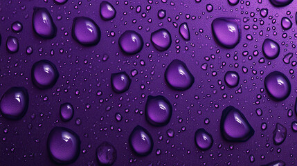 Purple Water Droplets on a Textured Surface A Macro Perspective