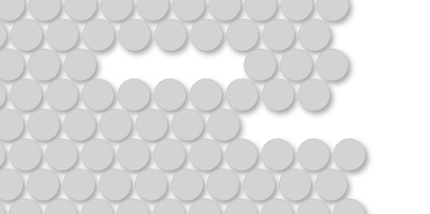 Grey tiles wall. round marble textures, ball tiles. Top view pavement circle block gray texture with seamless patterns floor background. Air Bubble wrap texture background. Textured Background.