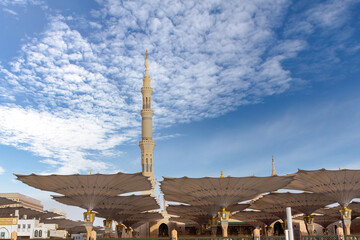 Prophets Mosque in Medina, in Saudi Arabia