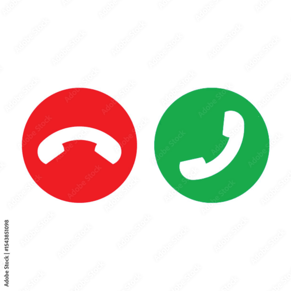 Poster glossy round phone icon button for contact and communication design