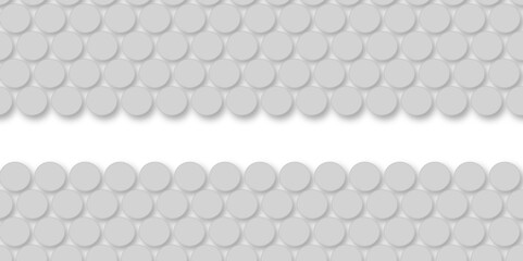 Naklejka premium Grey tiles wall. round marble textures, ball tiles. Top view pavement circle block gray texture with seamless patterns floor background. Air Bubble wrap texture background. Textured Background.