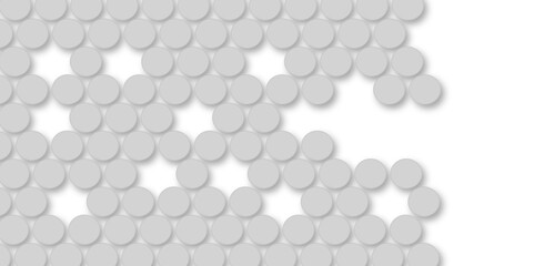 Grey tiles wall. round marble textures, ball tiles. Top view pavement circle block gray texture with seamless patterns floor background. Air Bubble wrap texture background. Textured Background.
