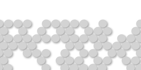 Grey tiles wall. round marble textures, ball tiles. Top view pavement circle block gray texture with seamless patterns floor background. Air Bubble wrap texture background. Textured Background.