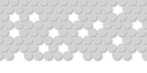 Grey tiles wall. round marble textures, ball tiles. Top view pavement circle block gray texture with seamless patterns floor background. Air Bubble wrap texture background. Textured Background.