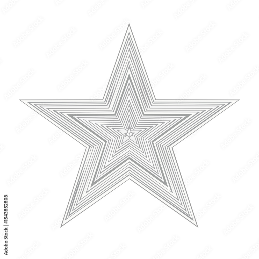 Poster abstract star illustration repeating layers concept design element starry pattern shape
