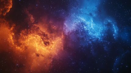 Obraz premium Cosmic Nebula A Symphony of Celestial Hues