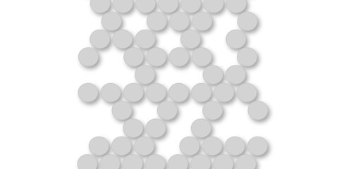 Grey tiles wall. round marble textures, ball tiles. Top view pavement circle block gray texture with seamless patterns floor background. Air Bubble wrap texture background. Textured Background.