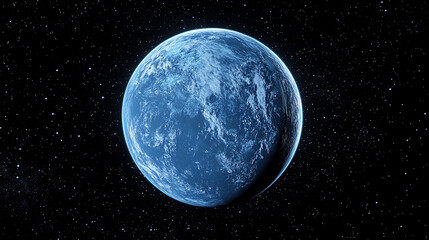 Fototapeta premium Celestial Orb in a Starry Expanse