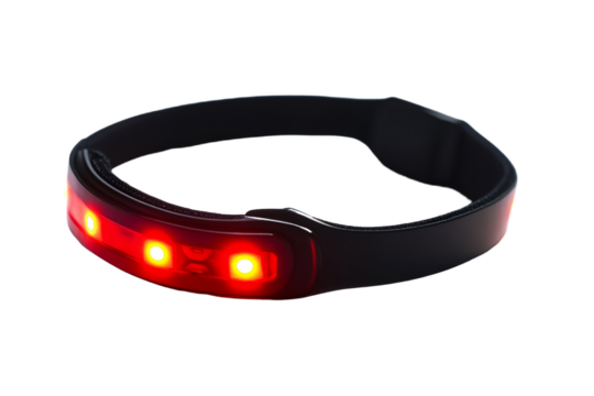 LED safety armband with flashing lights