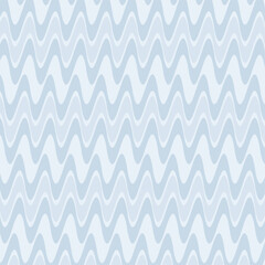 Soft Blue Chevron Pattern with Wavy Zigzag Seamless Design