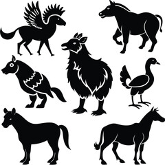 Mythical and Real Horses A Collection of Horse Silhouettes