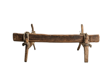 Traditional wooden plough used with oxen