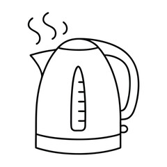 electric kettle isolated on white