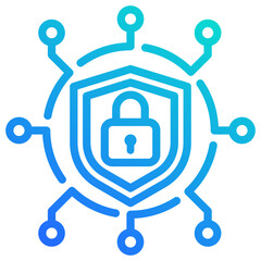 Obraz premium Cyber Security Icon