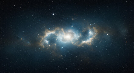 Celestial Dreamscape: Sparkling Stars Across Surreal Night Sky