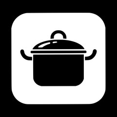 cooking pots isolated on white