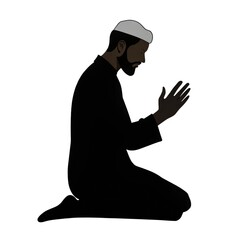 monk praying in the temple