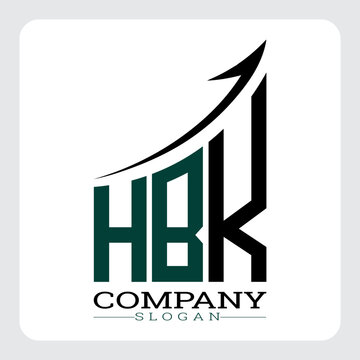 HBK Company Logo Design Growth vector, HBK Upward Arrow Business Success Logo vector, HBK Corporate Branding Logo , HBK logo design, HBK simple and modern logo, HBK business finance logo design, etc.
