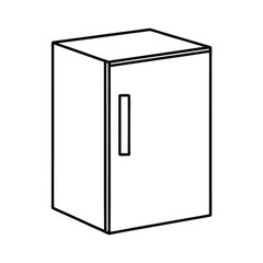 refrigerator isolated on white