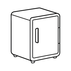 refrigerator isolated on white background