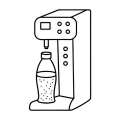 vector illustration of a bottle of milk