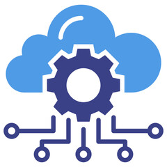 Obraz premium Cloud Service Icon