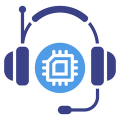 Obraz premium Virtual Assistant Icon