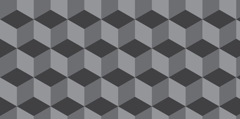 Illustration decoration colorful seamless material pattern with square cubic and cube design.	