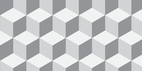 Illustration decoration colorful seamless material pattern with square cubic and cube design.	