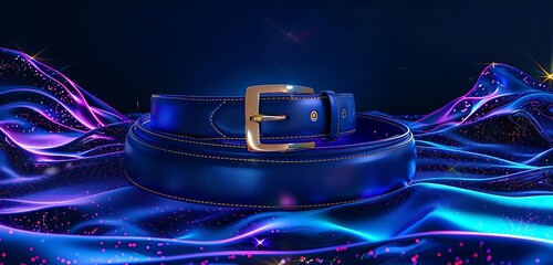 bely background in different color buckles and different unique color best abstract art belt backgorund