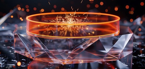 sleek belt design with abstract gold bucker with its silver designing abstract background of the belt 