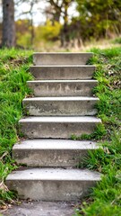 Stone Steps in Green Park.
