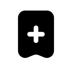 Fototapeta premium Add Bookmark fill Vector icon