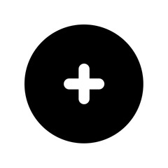 Fototapeta premium Add Circle fill Vector icon