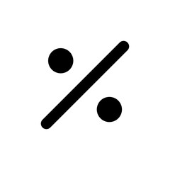 Percent Icon fill Vector icon