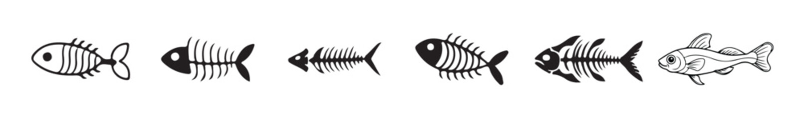 Simple black bone icon. vector illustration eps 10.